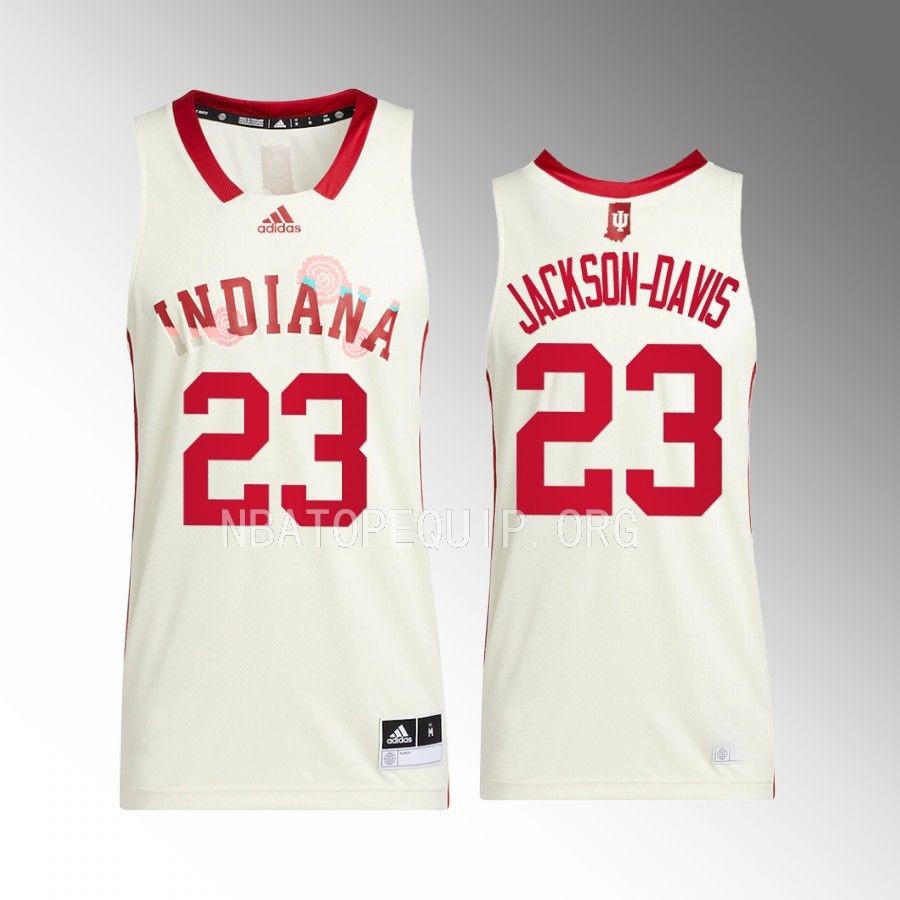 Indiana Hoosiers Trayce Jackson-Davis Jersey 2022-23 Honoring Black Excellence Cream Uniform