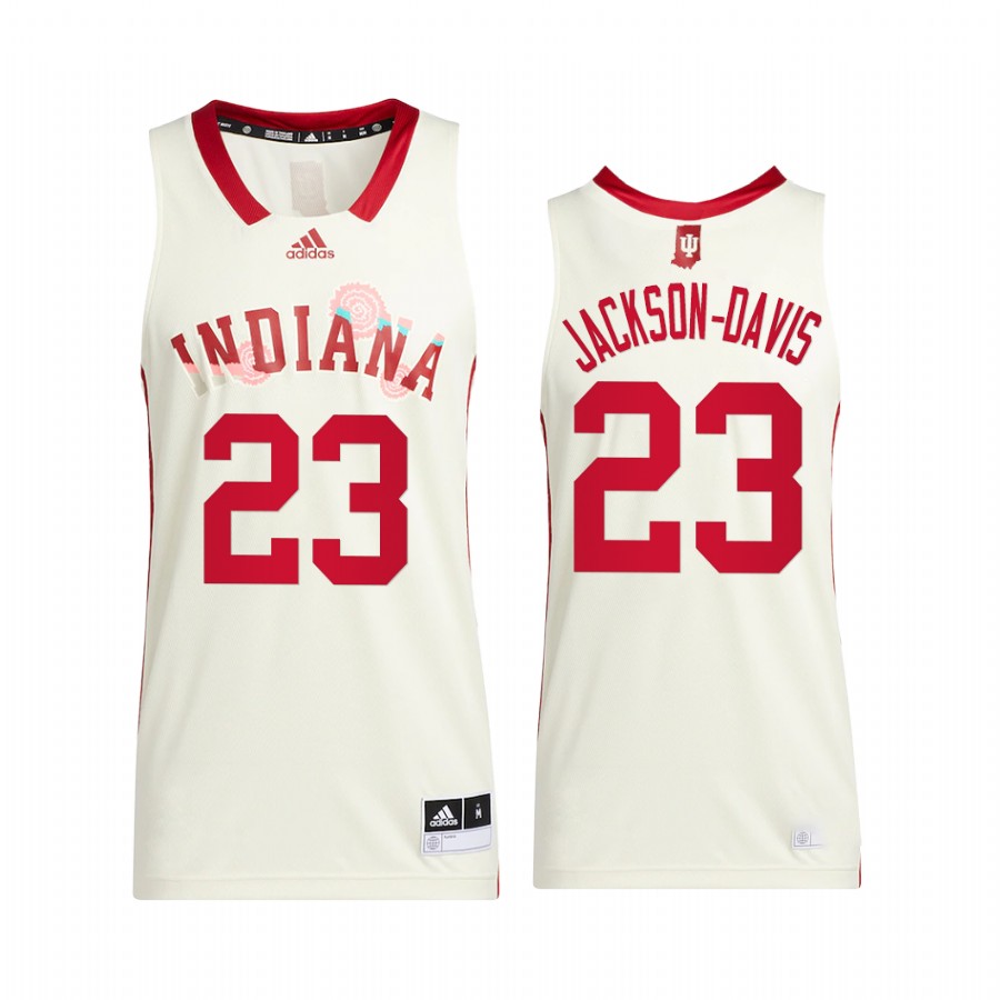 Indiana Hoosiers Trayce Jackson-Davis Jersey 2022 Honoring Black Excellence Cream Uniform