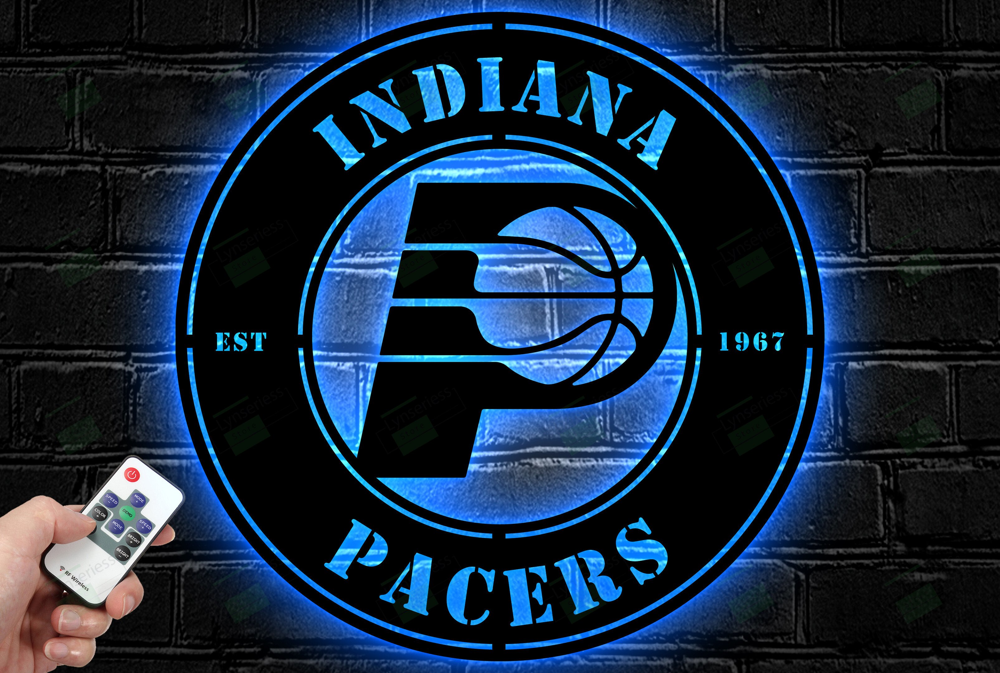 Indiana Pacers Metal Sign – Led Light Sign NBA