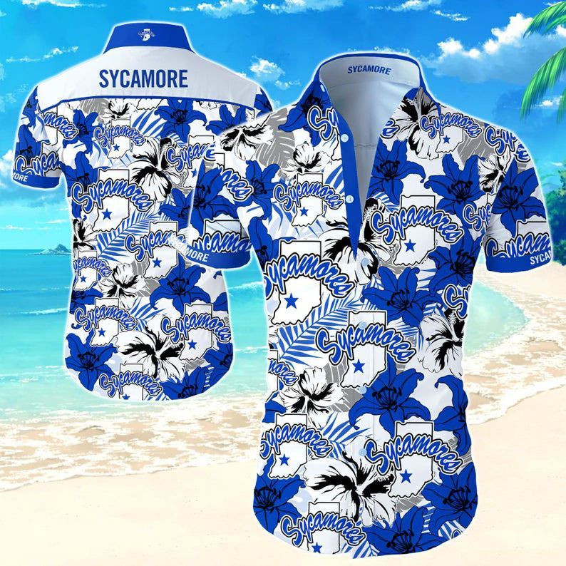 Indiana State Sycamores NCAA Basketball Sport Cool – Premium Hawaiian Shirt – Gift For Sports Lovers