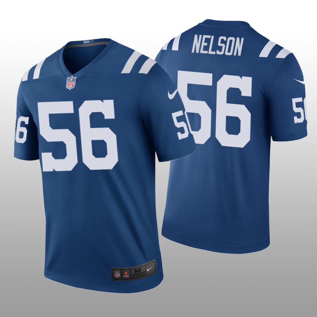 Indianapolis Colts #56 Quenton Nelson Royal legend color rush Jersey - Men's
