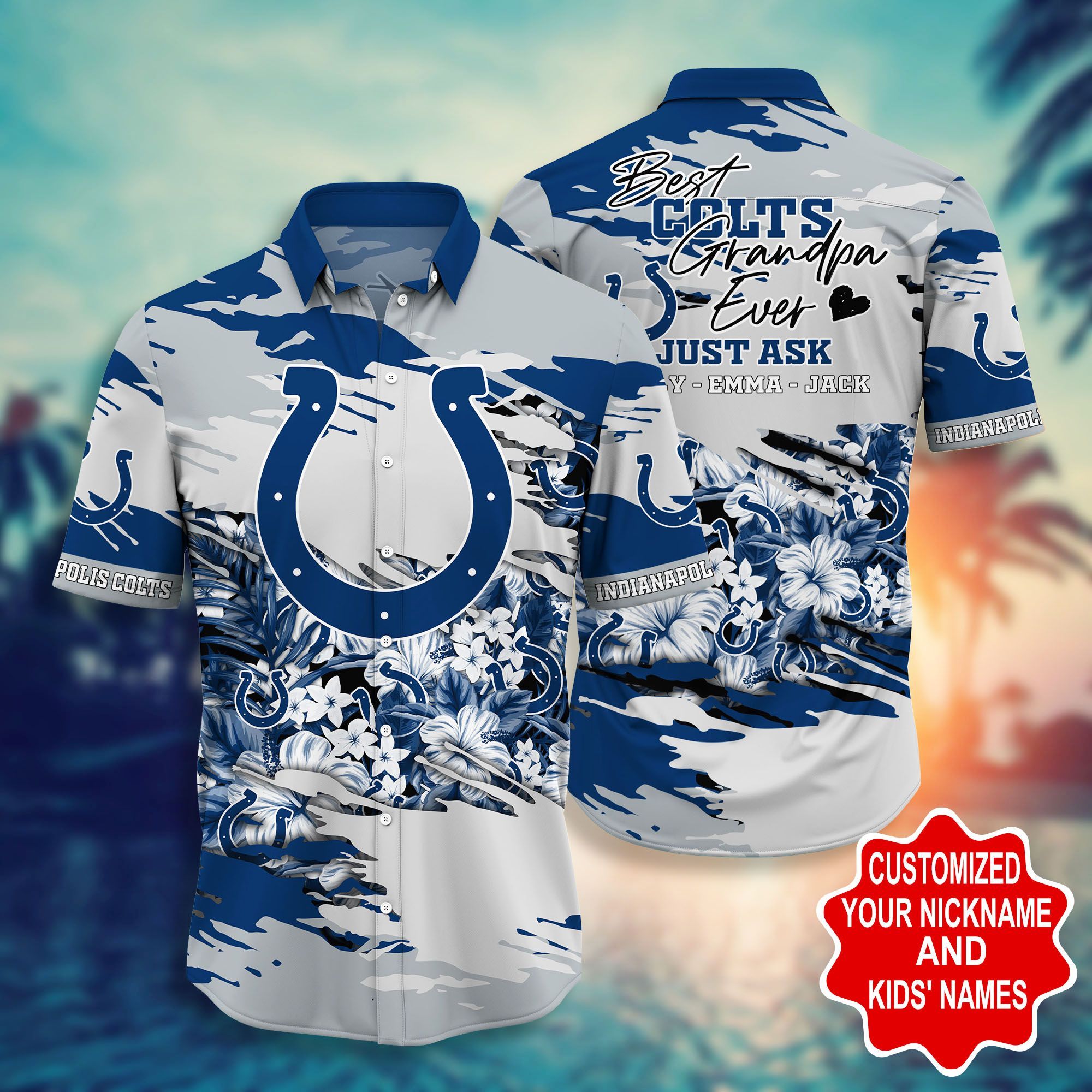 Indianapolis Colts -Pesonalized Hawaii Shirt STYLE HOT TRENDING SUMMER