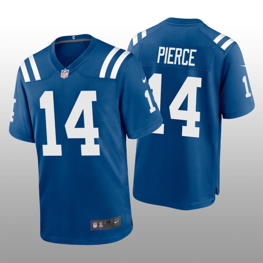 Indianapolis Colts Alec Pierce Royal Jersey Game - Men's