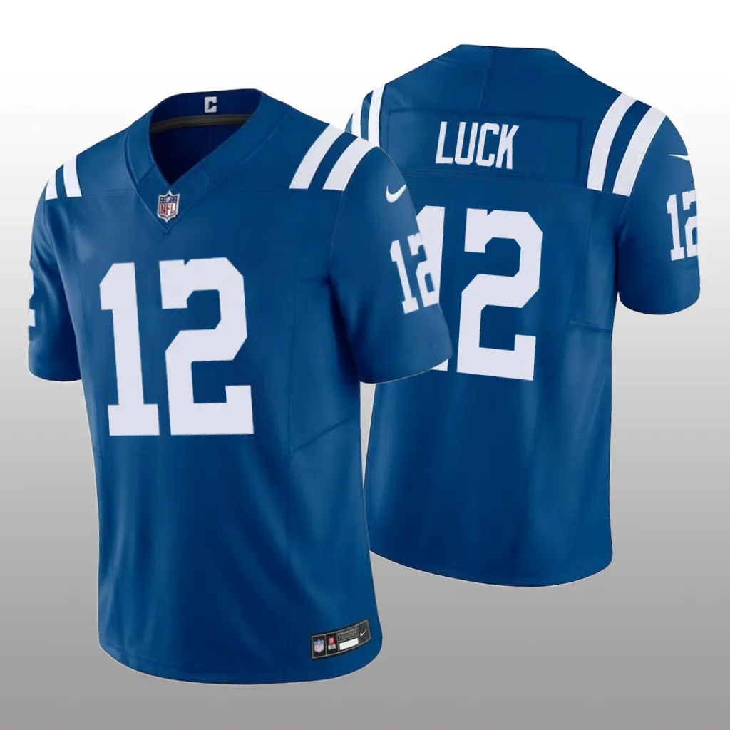 Indianapolis Colts Andrew Luck Royal Jersey 2020 Vapor F.U.S.E. Limited