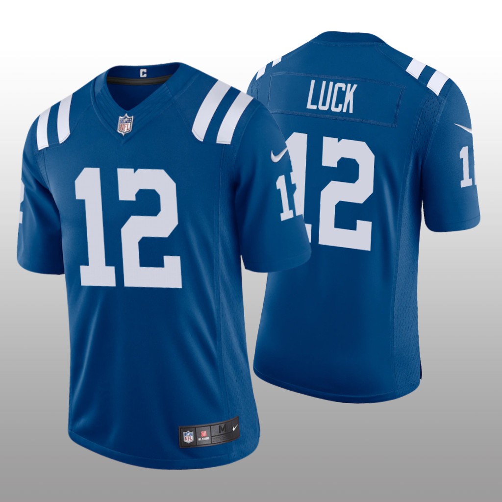 Indianapolis Colts Andrew Luck Royal Jersey 2020 Vapor Limited - Men's