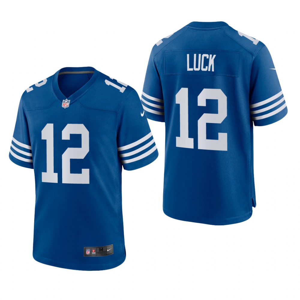 Indianapolis Colts Andrew Luck Royal Jersey Alternate Game - Men's