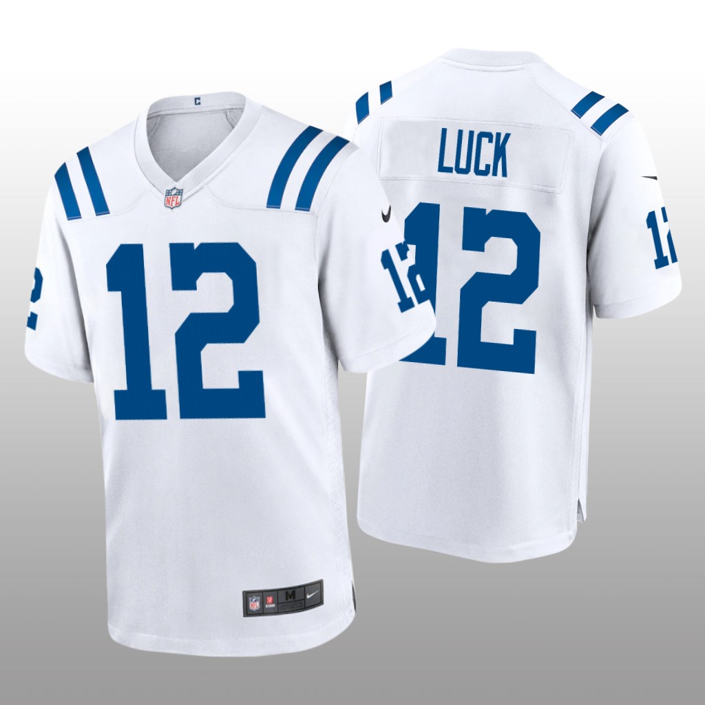 Indianapolis Colts Andrew Luck White Jersey Game - Men's