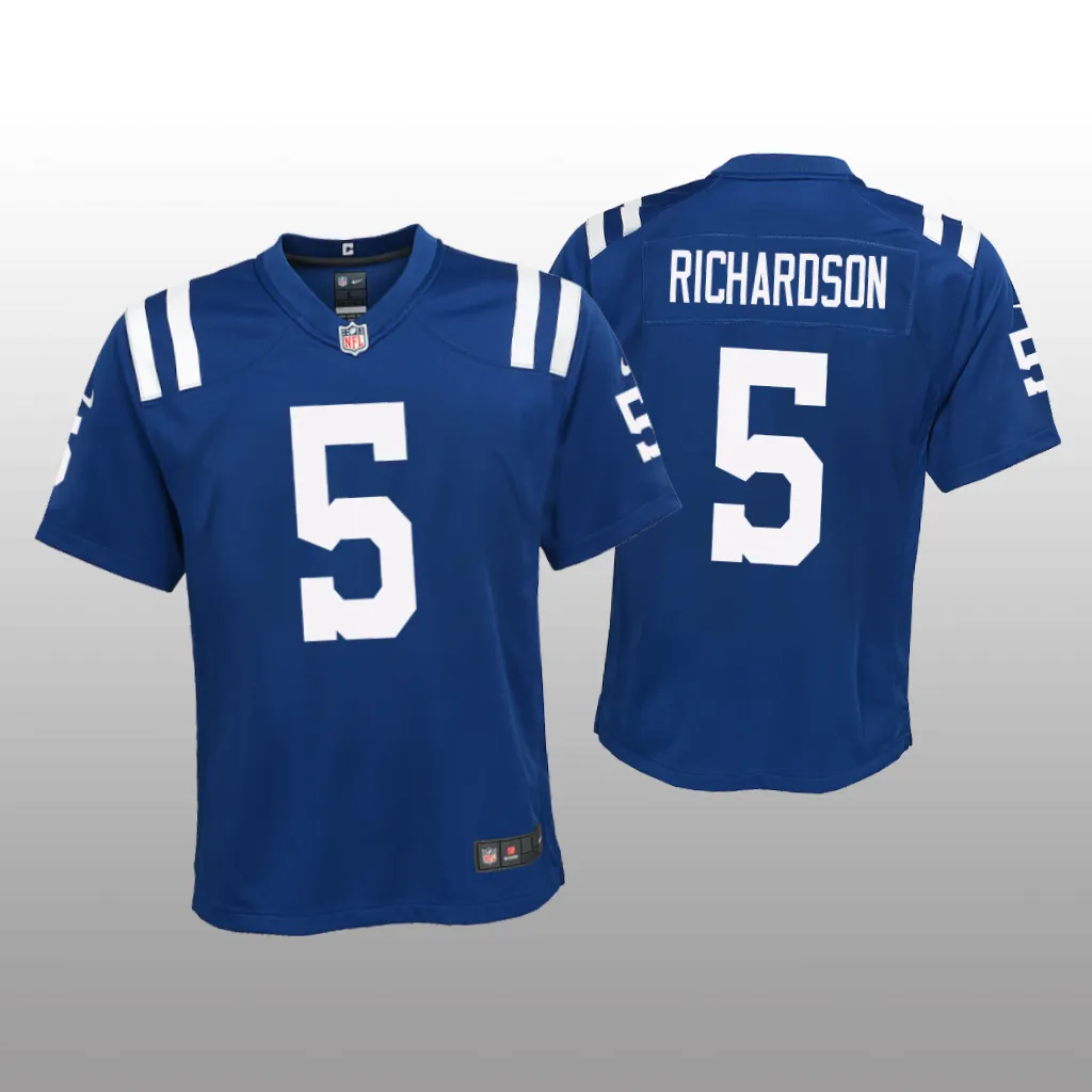Indianapolis Colts Anthony Richardson Royal Jersey Game - Youth