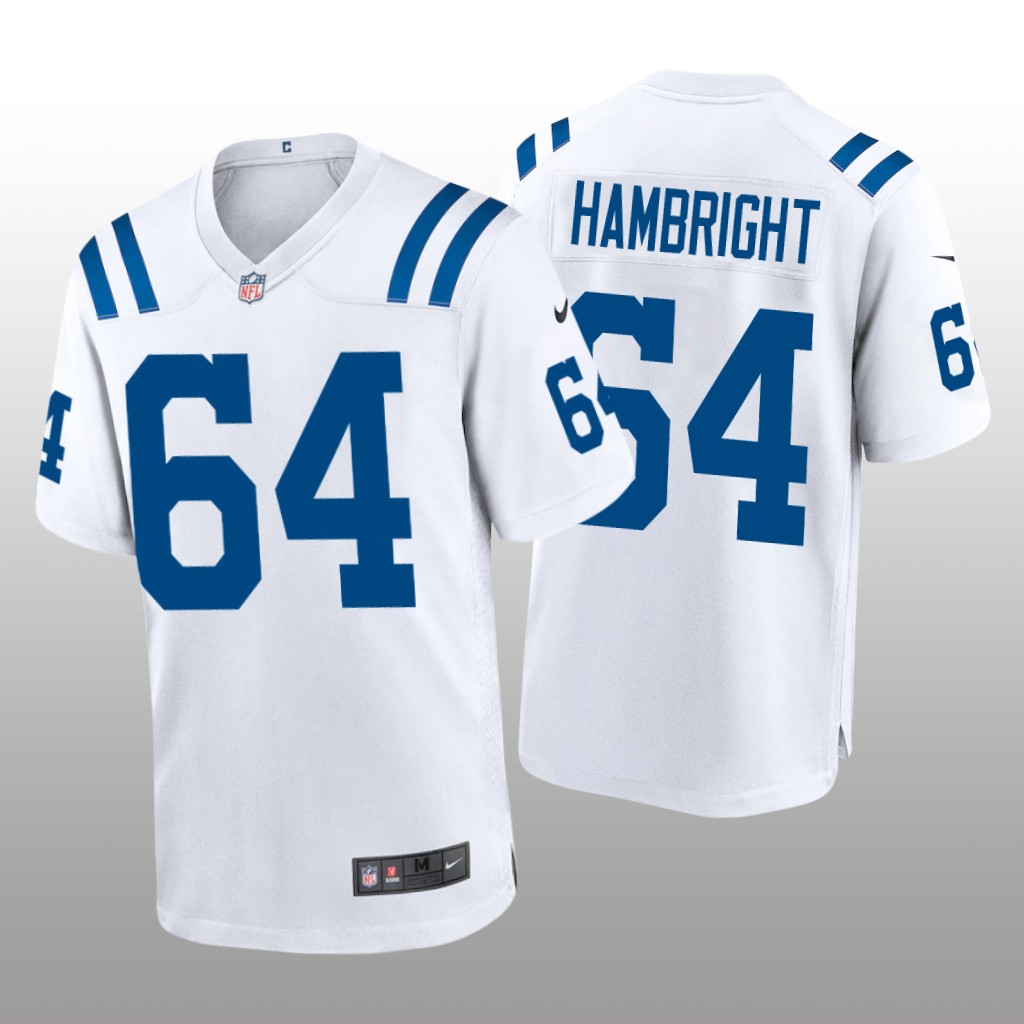 Indianapolis Colts Arlington Hambright White Jersey Game - Men's