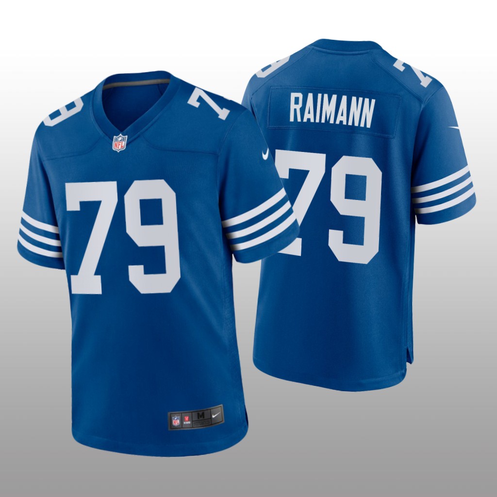 Indianapolis Colts Bernhard Raimann Royal Jersey Alternate Game - Men's