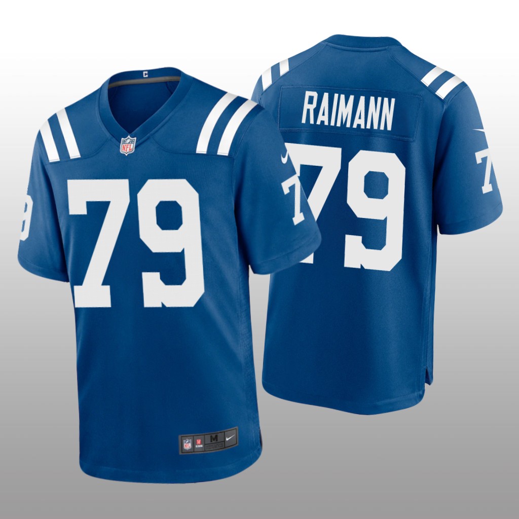 Indianapolis Colts Bernhard Raimann Royal Jersey Game - Men's