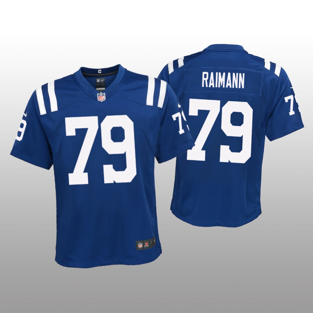 Indianapolis Colts Bernhard Raimann Royal Jersey Game - Youth