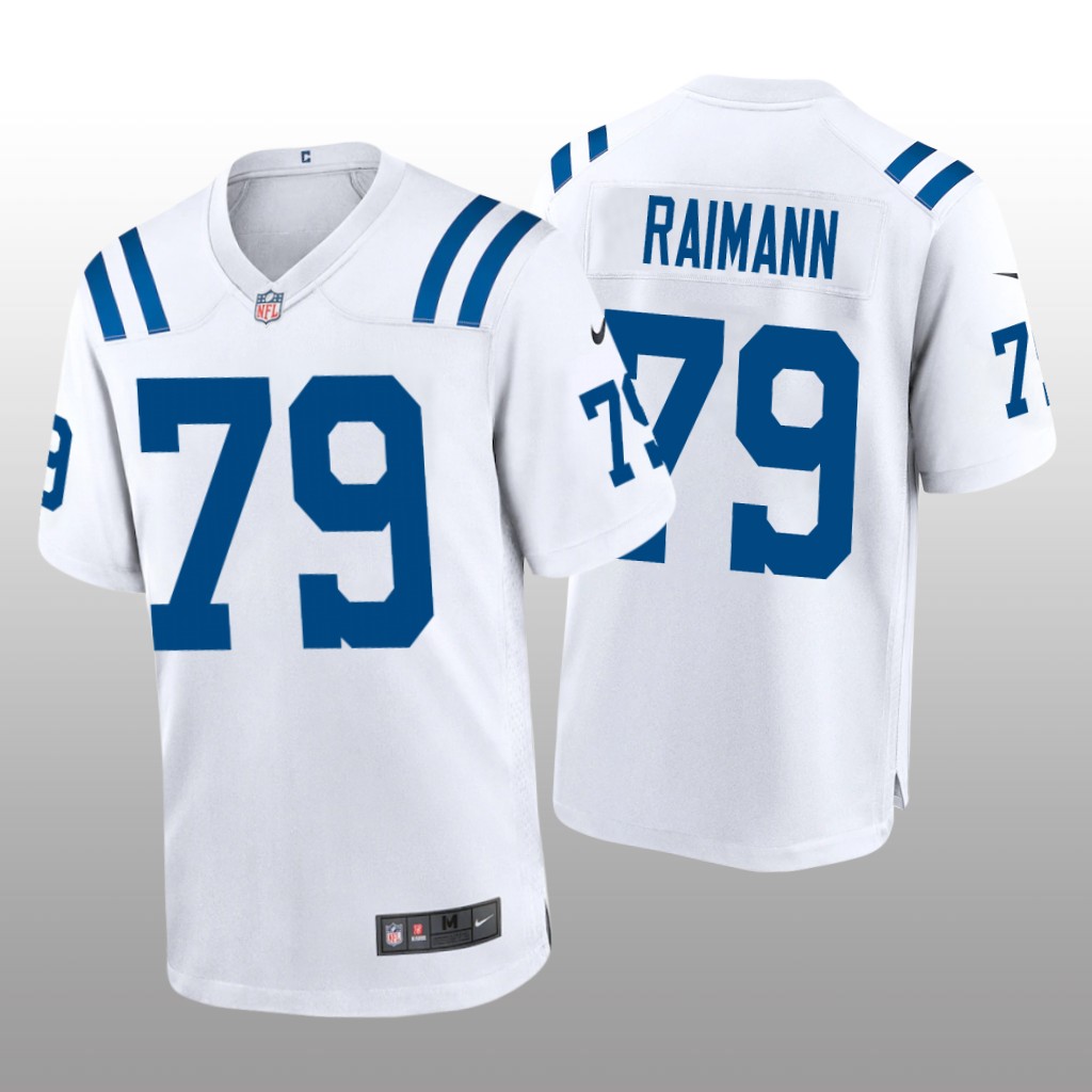 Indianapolis Colts Bernhard Raimann White Jersey Game - Men's