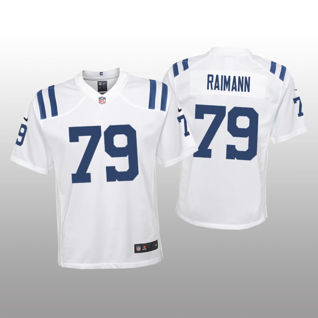 Indianapolis Colts Bernhard Raimann White Jersey Game - Youth