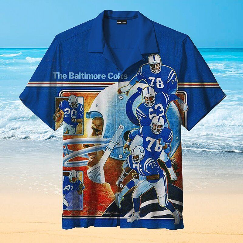 Indianapolis Colts Blue NFL – Premium Hawaiian Shirt – Gift For Sports Lovers