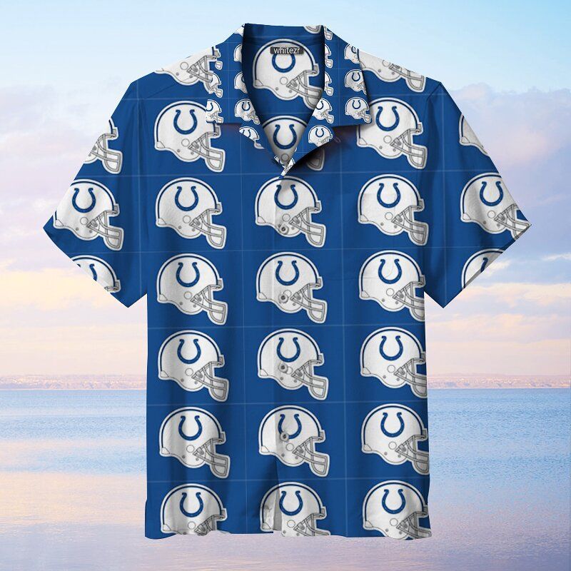 Indianapolis Colts Check NFL – Premium Hawaiian Shirt – Gift For Sports Lovers