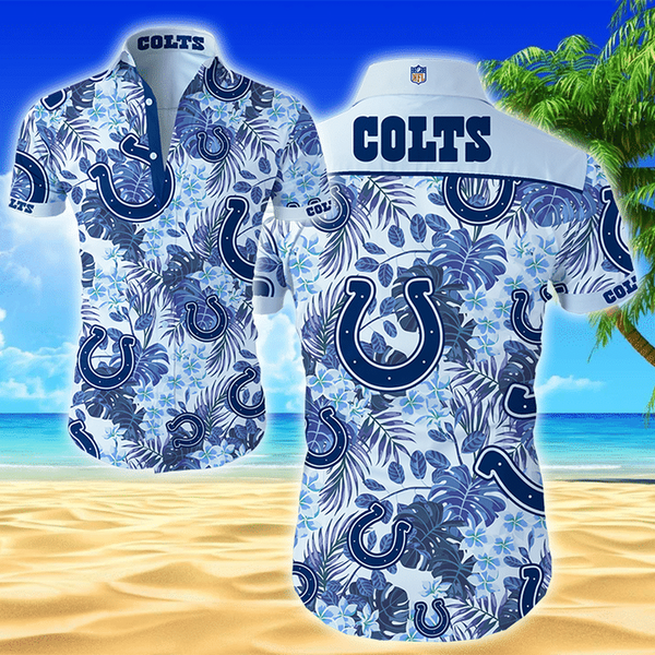 Indianapolis Colts Classic Pattern Hawaiian Shirt