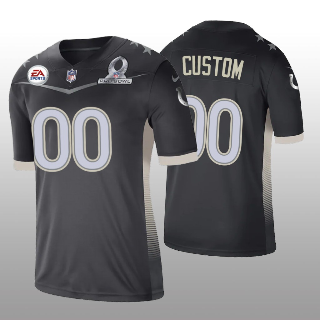 Indianapolis Colts Custom Anthracite Jersey 2021 AFC Pro Bowl Game - Men's