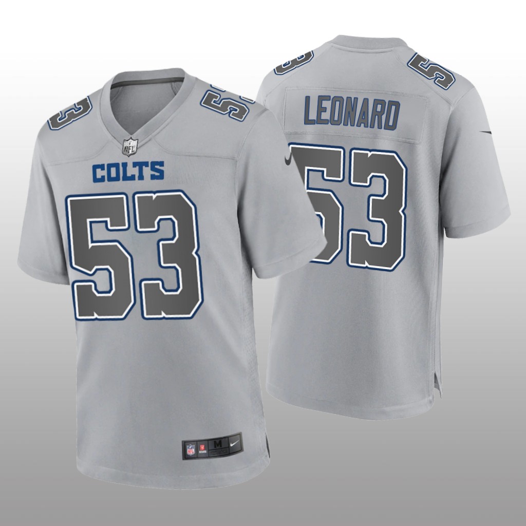 Indianapolis Colts Darius Leonard Gray Jersey Atmosphere Fashion Game - Men's
