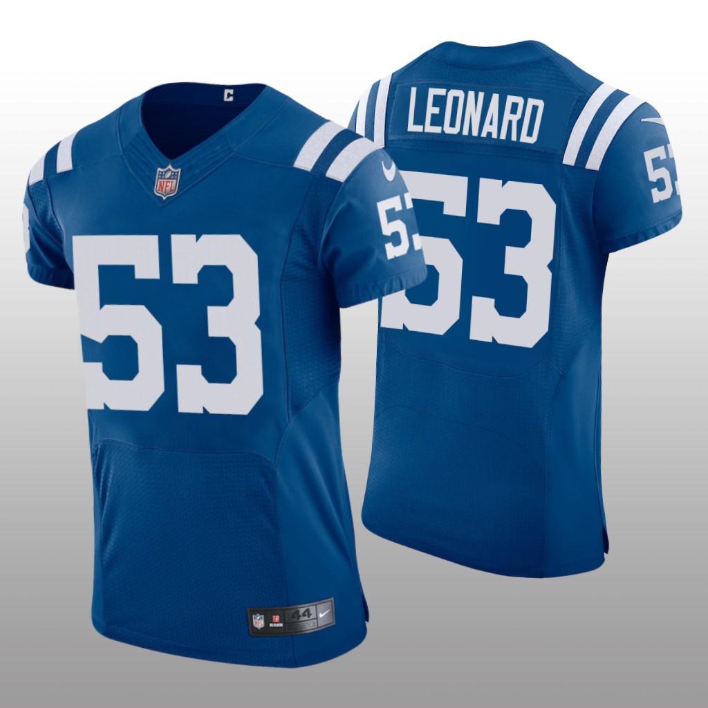 Indianapolis Colts Darius Leonard Royal Jersey 2021 Vapor Elite Men's
