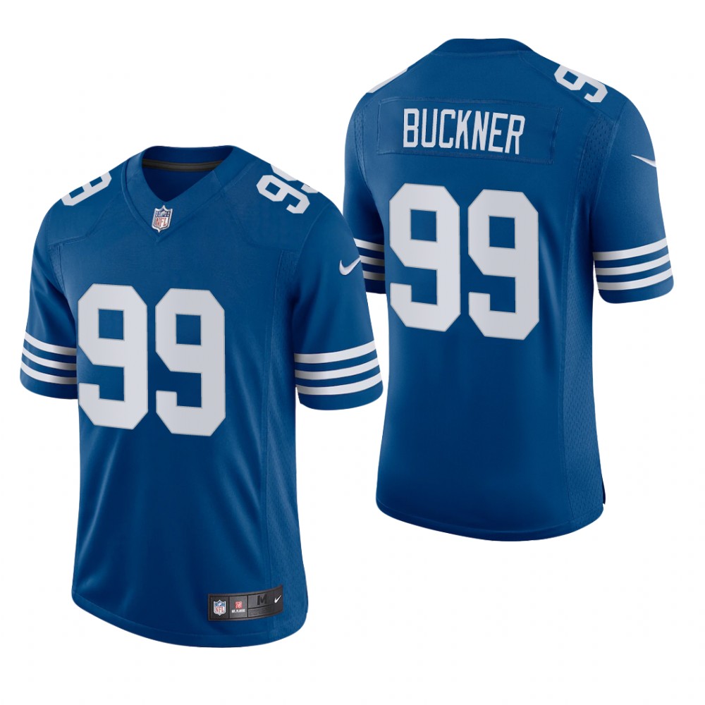 Indianapolis Colts DeForest Buckner Royal Jersey Vapor Limited - Men's