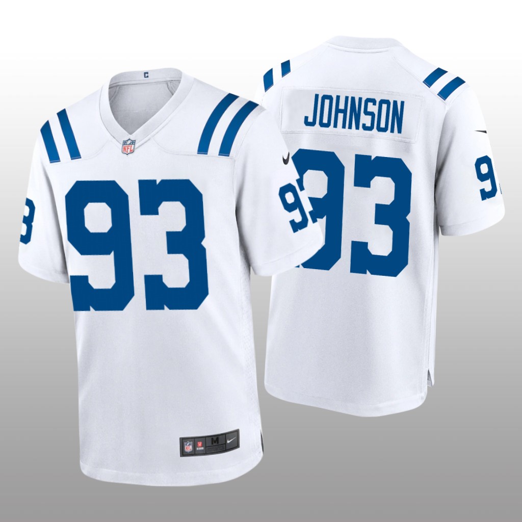 Indianapolis Colts Eric Johnson White Jersey Game - Men's