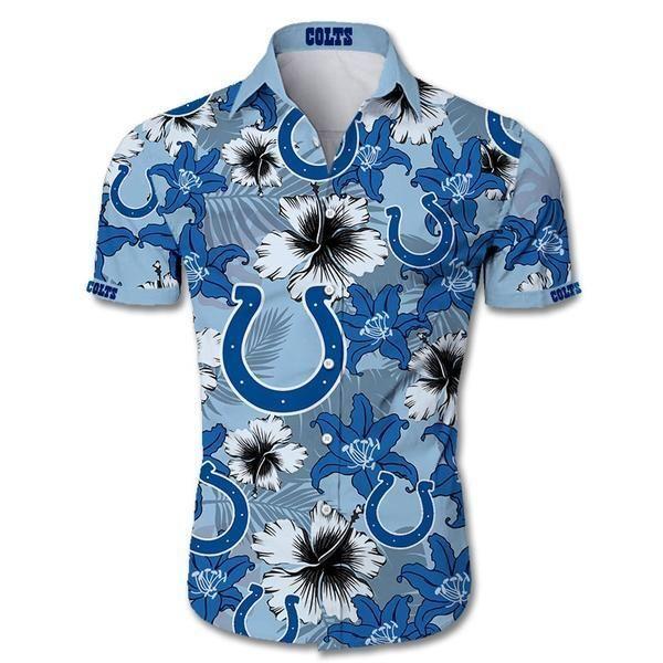 Indianapolis Colts Flower Summer1 Hawaiian Shirt