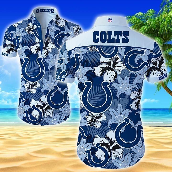 Indianapolis Colts Flower Summer2 Hawaiian Shirt