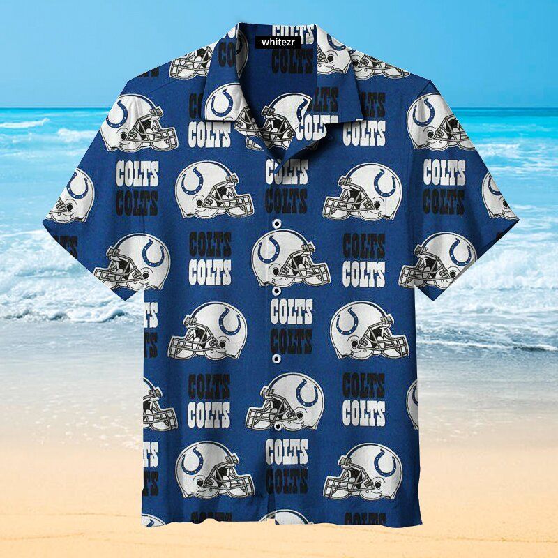 Indianapolis Colts Helmet NFL – Premium Hawaiian Shirt – Gift For Sports Lovers
