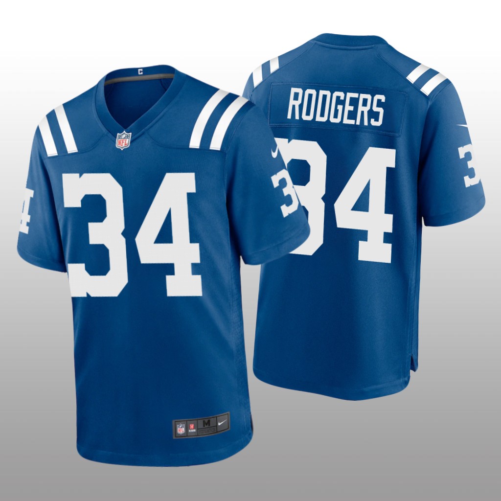 Indianapolis Colts Isaiah Rodgers Royal Jersey Game - Men's