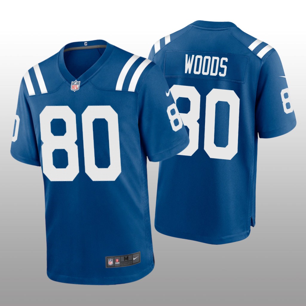 Indianapolis Colts Jelani Woods Royal Jersey Game - Men's