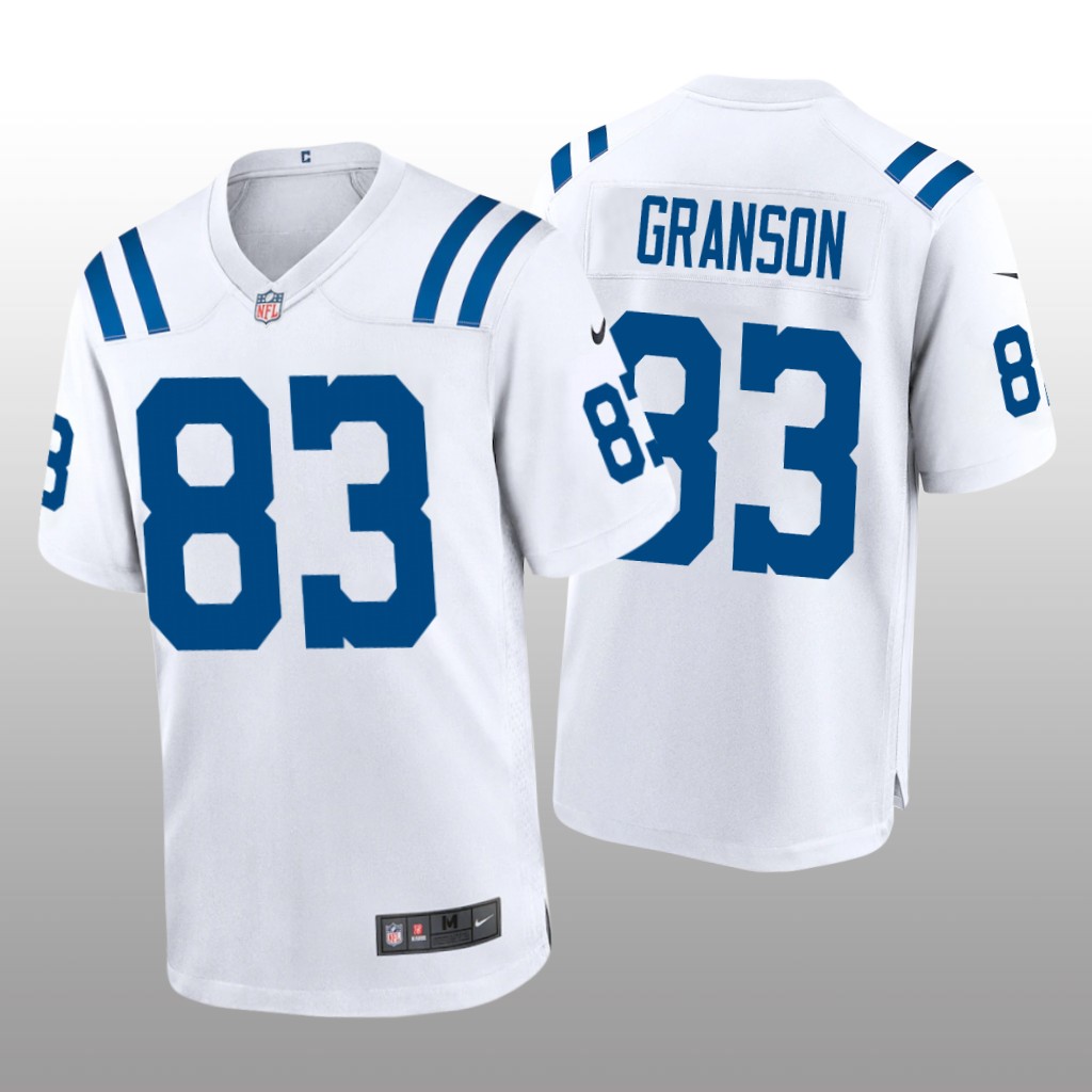 Indianapolis Colts Kylen Granson White Jersey Game - Men's