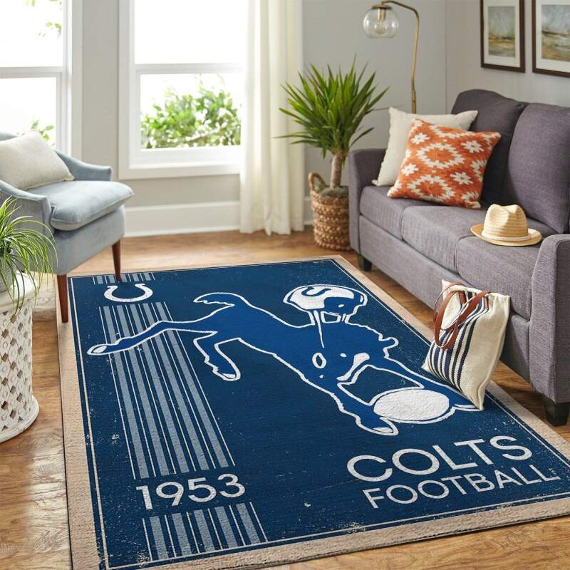 Indianapolis Colts Living Room Area Rectangle Rug