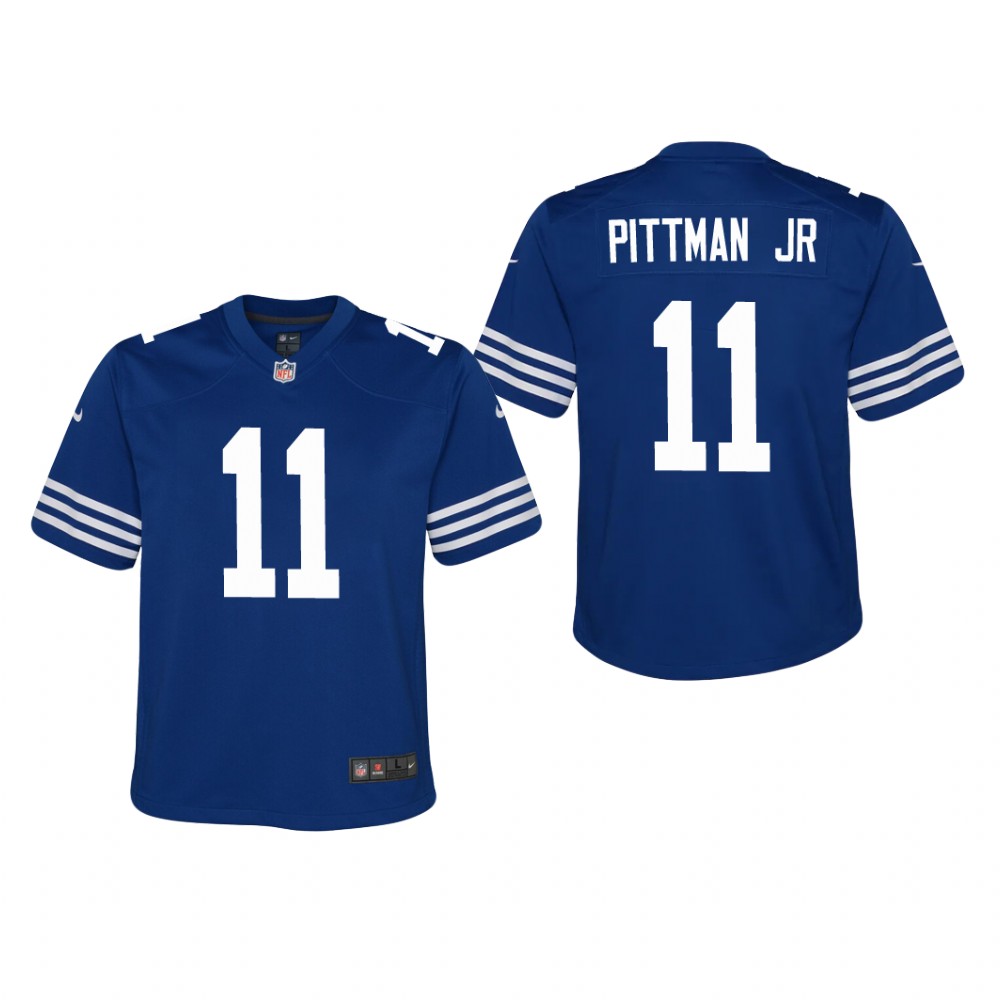 Indianapolis Colts Michael Pittman Jr. Royal Jersey Alternate Game - Youth