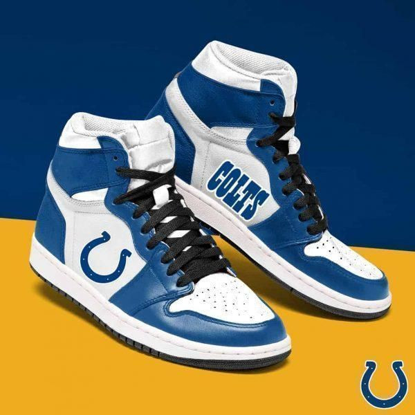 Indianapolis Colts Nfl Football Sneaker Team Eachstep Gift For Fans Shoes Sport Sneakers High Top Air Jordan Sneaker, Air Jordan Hightop