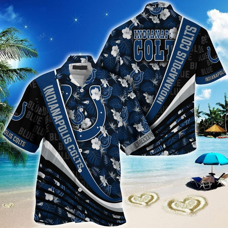 Indianapolis Colts NFL Summer – Hawaii Shirt For This Season – Gift For Sport Lovers With Tropical Flower Pattern