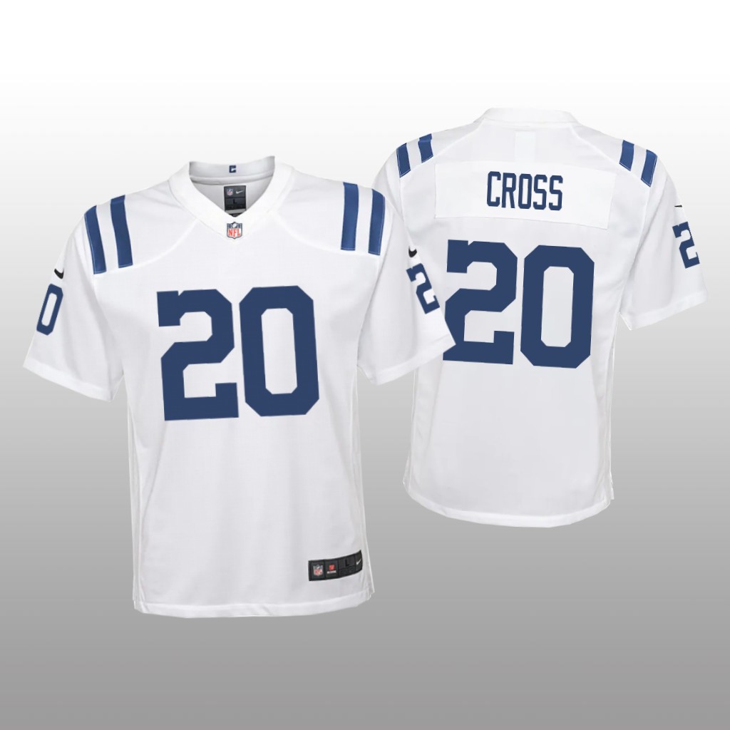 Indianapolis Colts Nick Cross White Jersey Game - Youth