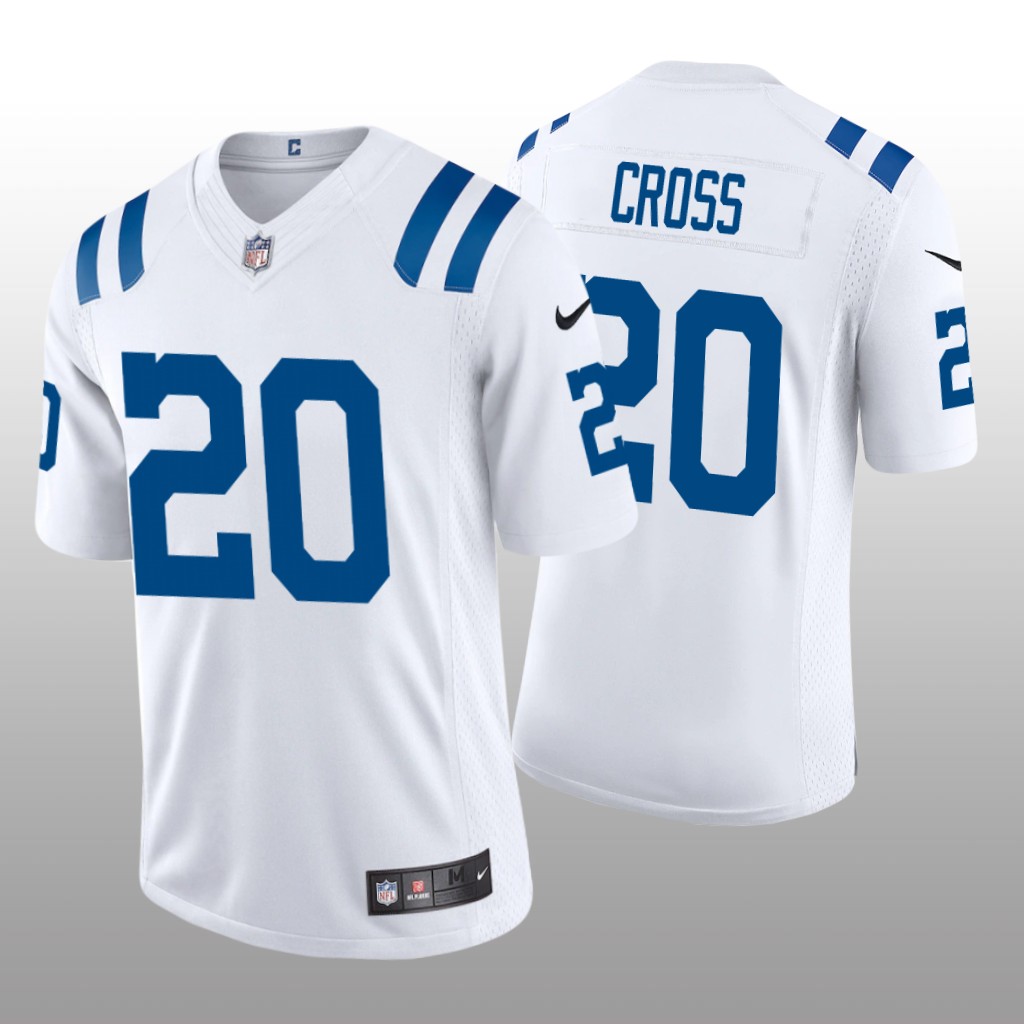 Indianapolis Colts Nick Cross White Jersey Vapor Limited - Men's