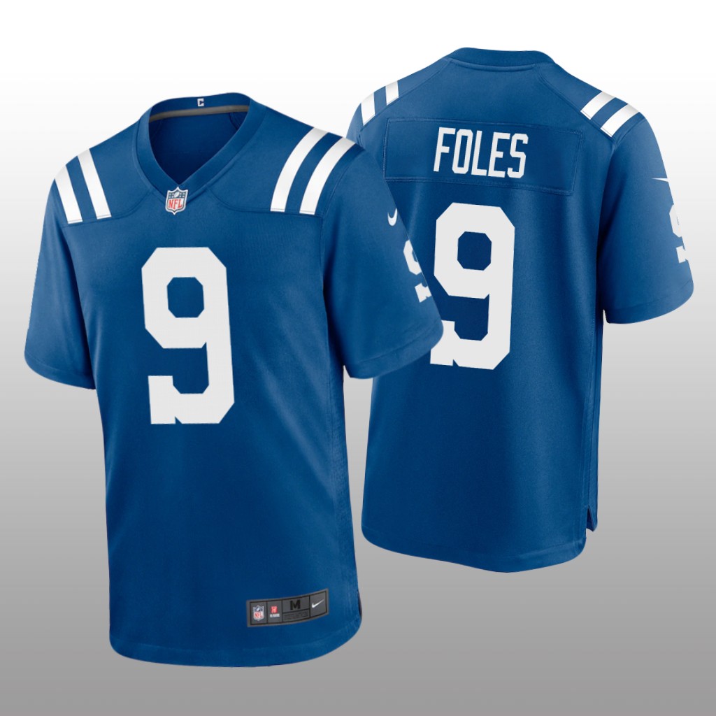 Indianapolis Colts Nick Foles Royal Jersey Game - Men's