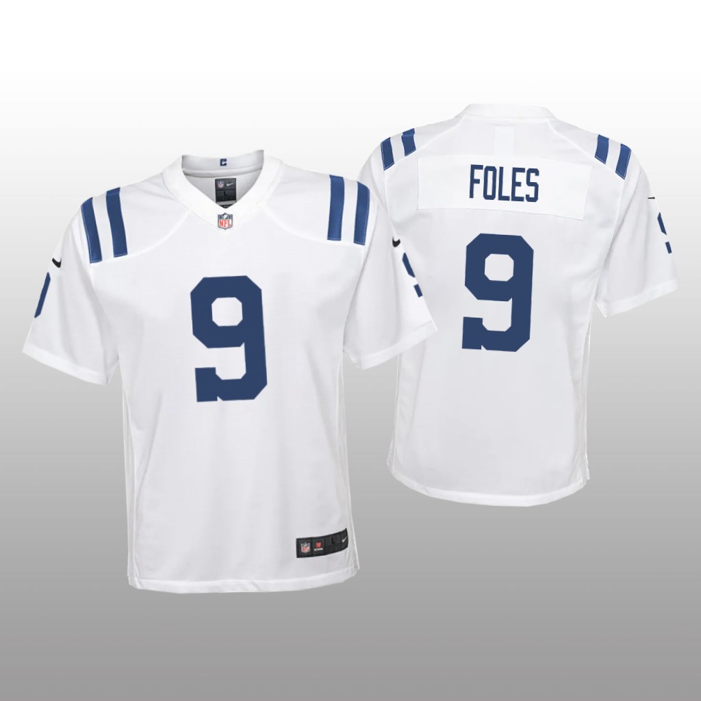 Indianapolis Colts Nick Foles White Jersey Game - Youth
