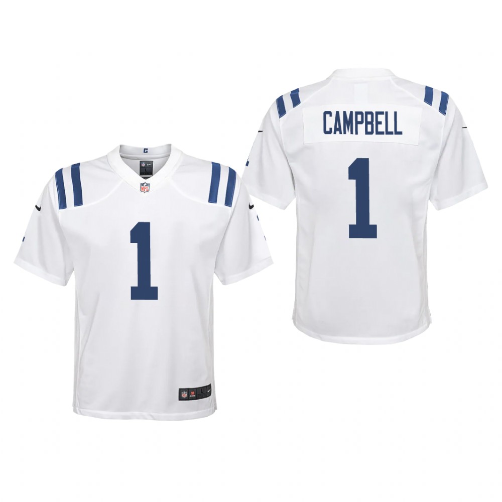 Indianapolis Colts Parris Campbell White Jersey Game - Youth