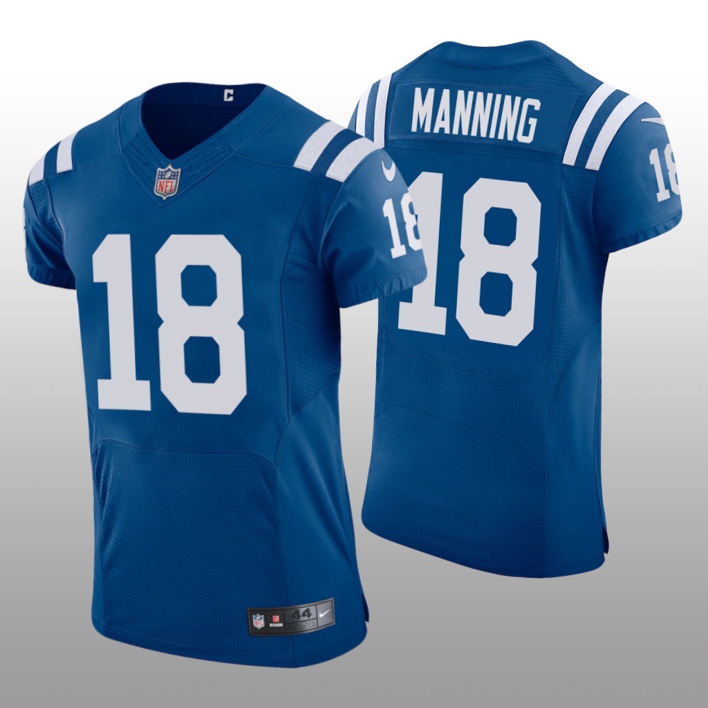 Indianapolis Colts Peyton Manning Royal Jersey 2021 Vapor Elite Men's