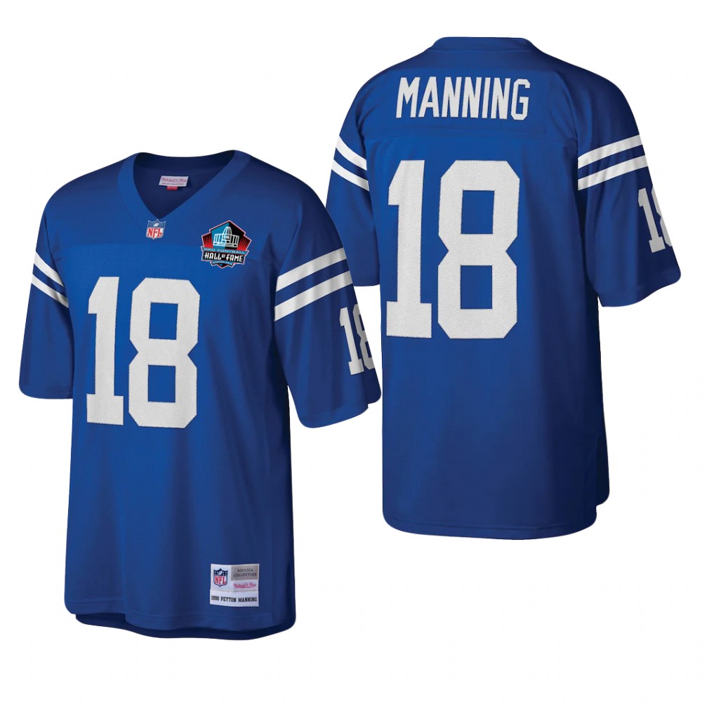Indianapolis Colts Peyton Manning Royal Legacy Hall of Fame Patch - Men's