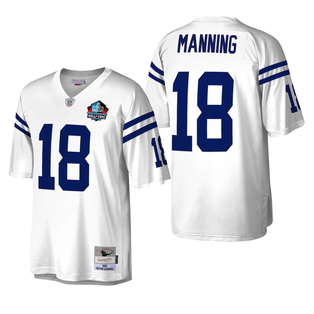 Indianapolis Colts Peyton Manning White Legacy Hall of Fame Patch - Men's