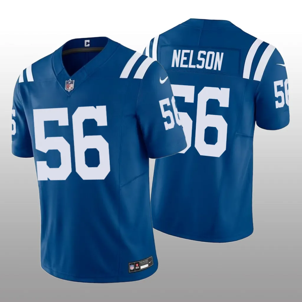 Indianapolis Colts Quenton Nelson Royal Jersey 2020 Vapor F.U.S.E. Limited