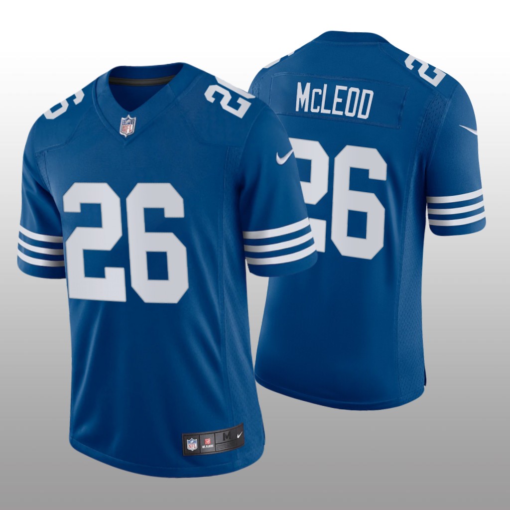 Indianapolis Colts Rodney McLeod Royal Jersey Vapor Limited - Men's