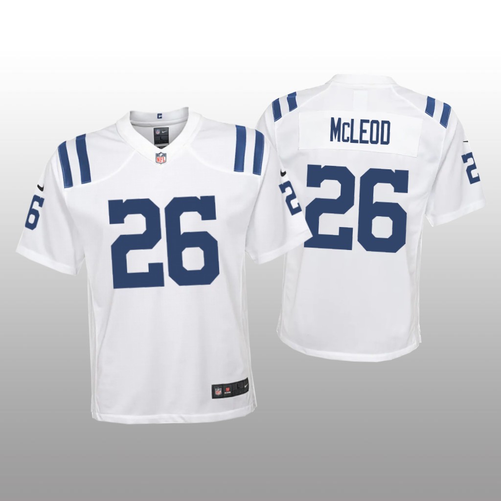 Indianapolis Colts Rodney McLeod White Jersey Game - Youth