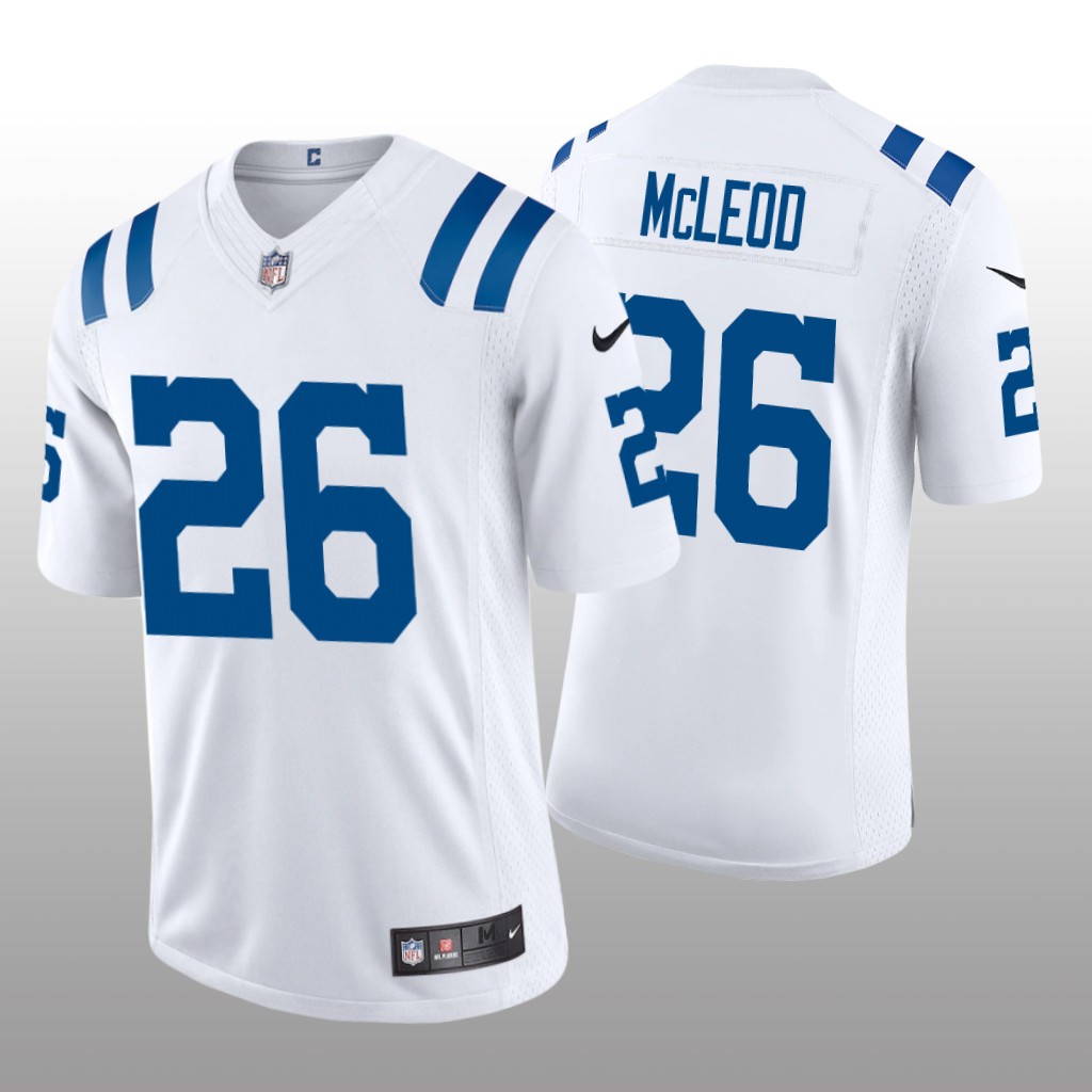Indianapolis Colts Rodney McLeod White Jersey Vapor Limited - Men's