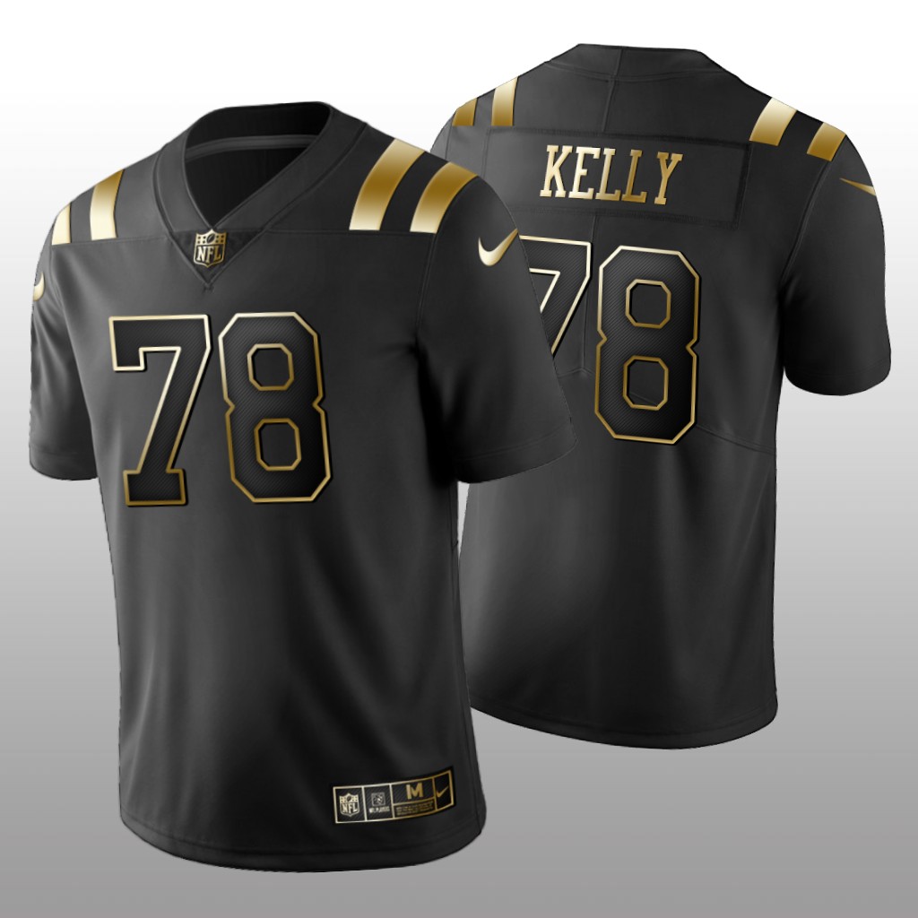 Indianapolis Colts Ryan Kelly Black Jersey Golden Limited Men's