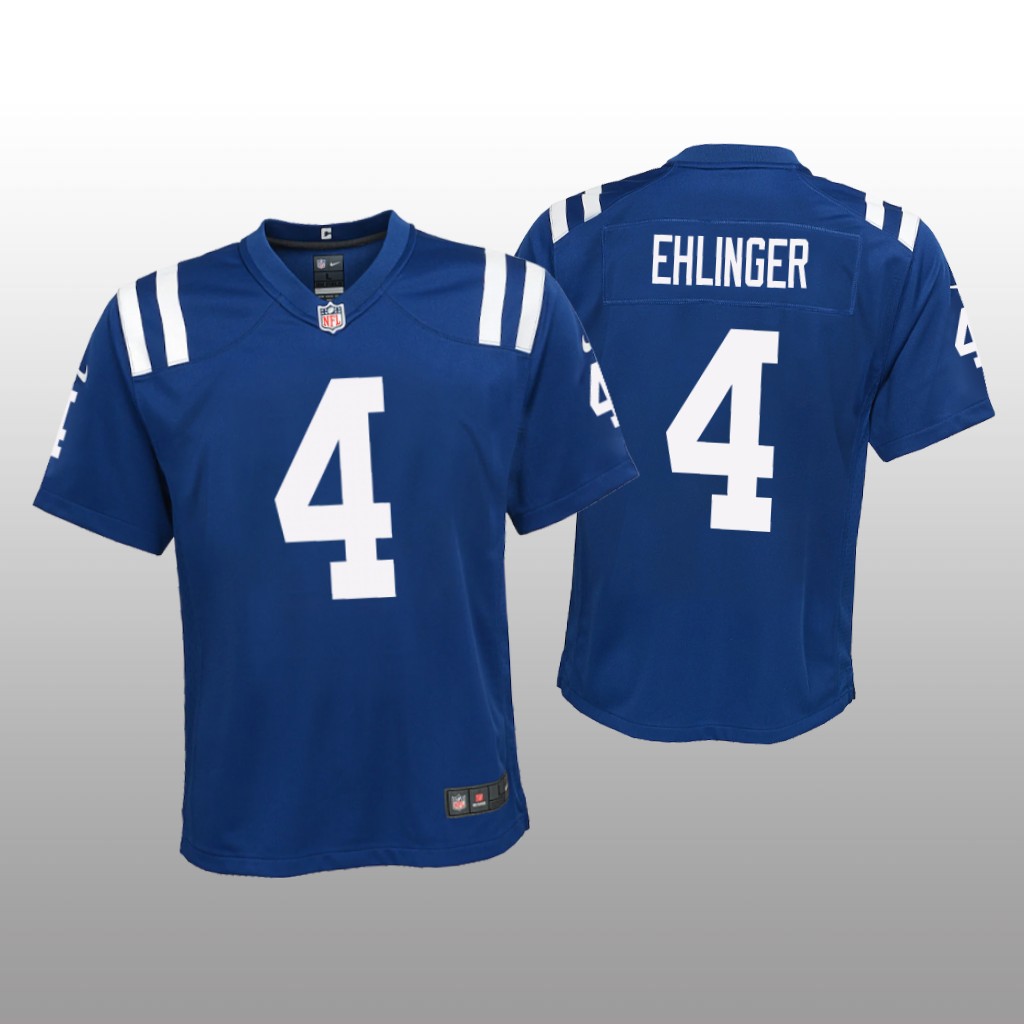 Indianapolis Colts Sam Ehlinger Royal Jersey Game - Youth